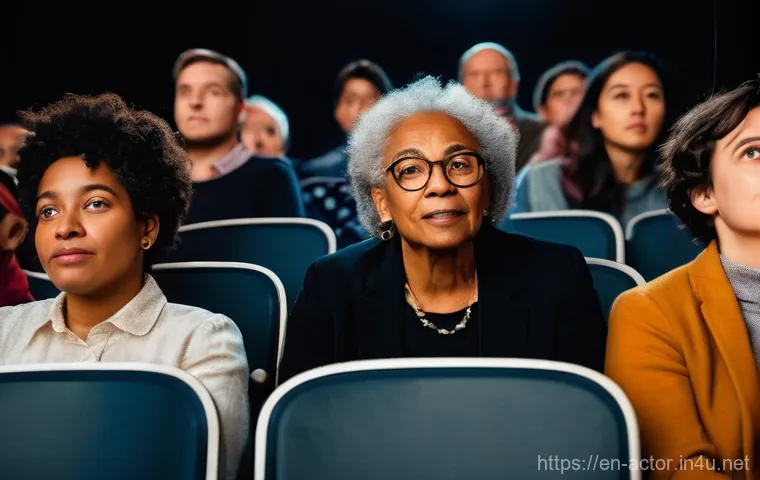 연극배우와 문화 다양성 연극 - **Prompt:** A dramatic and powerful scene from a reimagined classic Greek tragedy, performed by a ca...