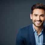 Home 10 연극배우로서 자신을 마케팅하는 방법 - **"Actor's Confident Headshot Session"**: A vibrant, mid-shot portrait of a diverse actor in their l...