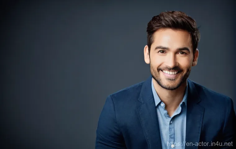 연극배우로서 자신을 마케팅하는 방법 - **"Actor's Confident Headshot Session"**: A vibrant, mid-shot portrait of a diverse actor in their l...